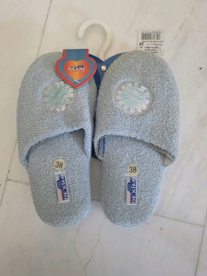 Dexim Winter Home Slippers New Size 38 Turquoise