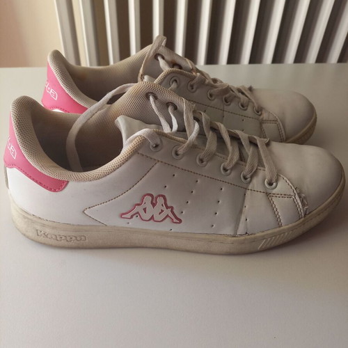 Kappa white sneakers like new, sizes 38.5 and 39