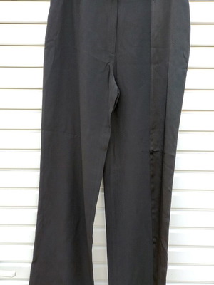 Black fabric bell-bottom pants Mia used