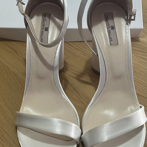 Tsakiris Mallas bridal heels new, size 40, white