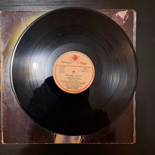 Accept I'm A Rebel LP used, heavy metal