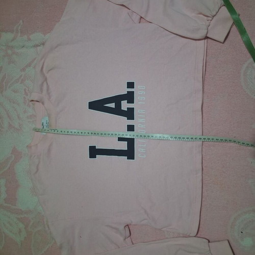 Bershka sweatshirt used, pink and black, sizes L and XL