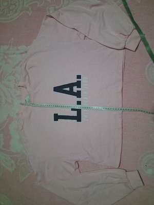 Bershka sweatshirt used, pink and black, sizes L and XL