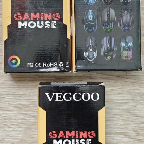 Vegcoo Q15 Wireless Gaming Mouse new, pink with RGB lighting