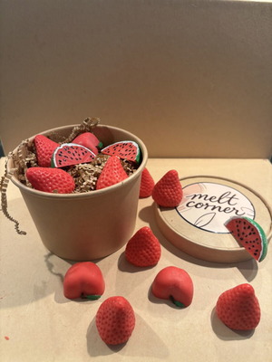 Strawberry - Watermelon Wax Melts like new, scented