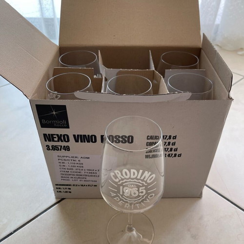 Crodino Aperitivo Glasses set of 6 new