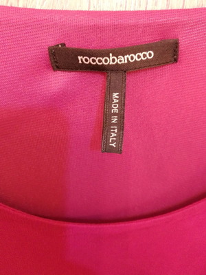 Φόρεμα Rocco Barocco μεταχειρισμένο, μωβ ροζ, νούμερο 52 Ιταλίας