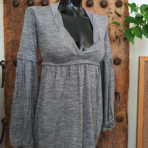 Vintage grey ALE dress with empire waist like new