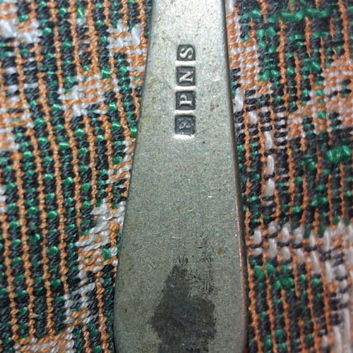 Old spoons used, small with markings