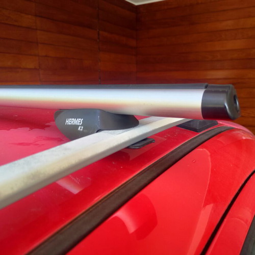 Hermes K2 aluminum roof bars used, 110cm for Chevrolet Matiz 2006