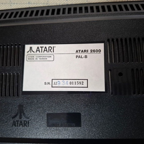 Atari 2600 Color used console with authentic power supply and controller