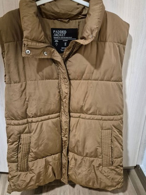 Stradivarius sleeveless jacket like new, brown, size L