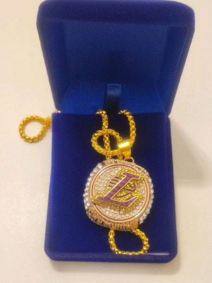 Lebron James Lakers pendant new with 2020 ring face