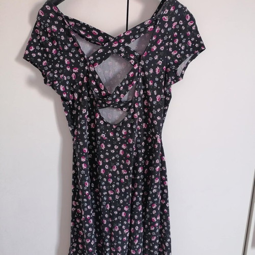 Short dress in A-line, like new, blue multicolor