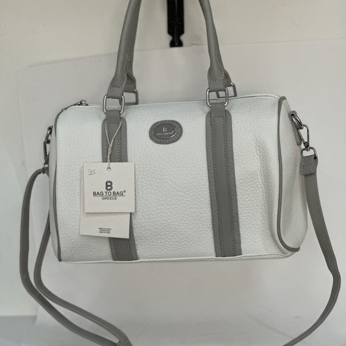 Bag to Bag handbag and shoulder bag new, white and gray