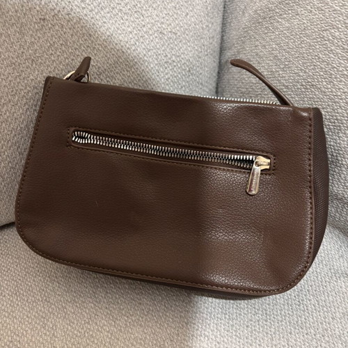 David Jones women's shoulder bag crossbody new, brown and burgundy