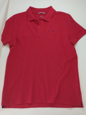 Prince Oliver men's short-sleeve polo shirt red size M new