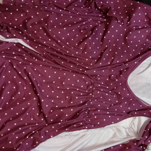 Maternity nightgown with robe like new, purple, size L