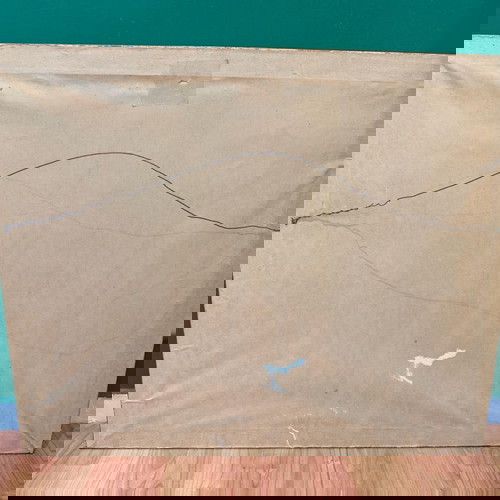 Έργο τέχνης Γ. Πατριαρχέας μεταχειρισμένο, βάζο με λουλούδια σε κορνίζα