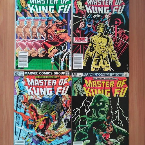 Master of Kung Fu comics set, issues 100-121, Marvel Comics