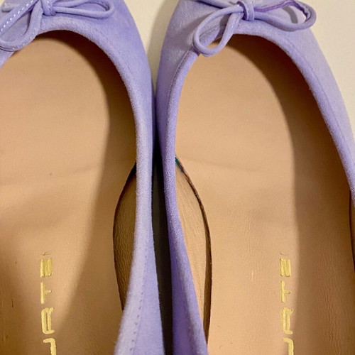 Mourtzi ballerinas new, leather suede, purple color