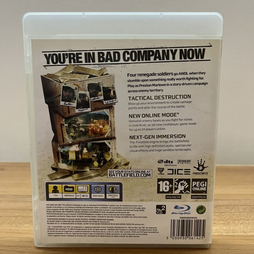 Battlefield Bad Company PS3 game used for PlayStation 3