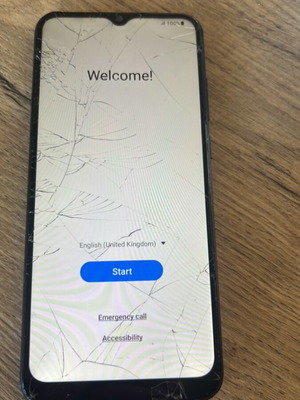 Samsung Galaxy A04E used black phone with functional screen