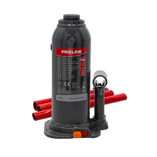 Proline Hydraulic Bottle Jack 10 Ton CE Certified, 222-447mm Lift Height