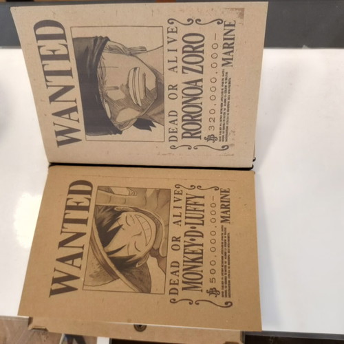 One Piece notebook with blank and lined pages handmade