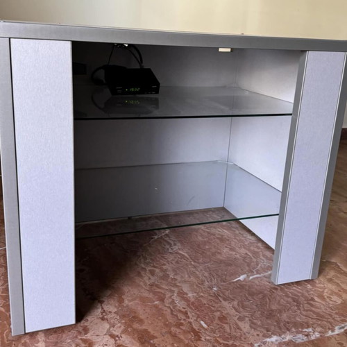 TV table 75×50 silver gray used