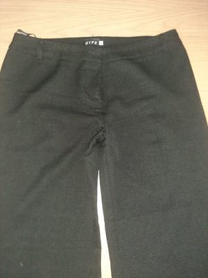 Plus size women's pants black like new, bell-bottom XL