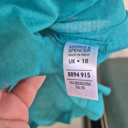 Marks & Spencer beach tunic like new, turquoise, size XXXL