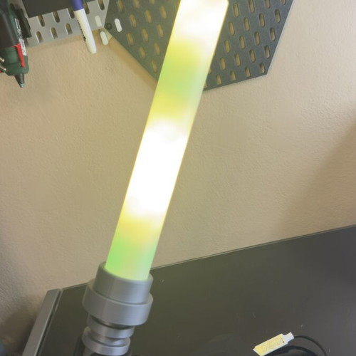 3D Star Wars Cyber LED Lamp with 3D Printed Katana Design