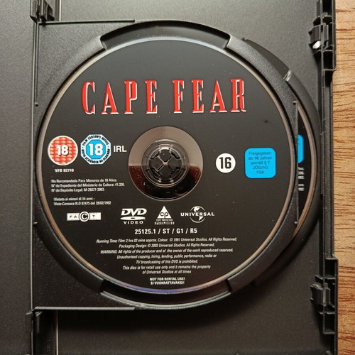 Cape Fear 2 Disc Edition DVD with Greek subtitles