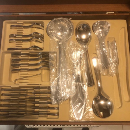 WMF cutlery set new, 86 pieces stainless steel
