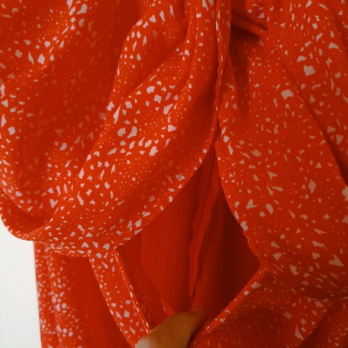 ASOS long dress xl like new, white and red