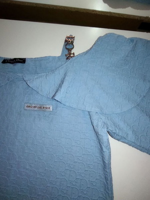 Dolce & Gabbana blouse like new, blue turquoise, size L