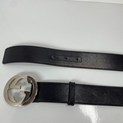 Gucci leather belt 85 cm used, black