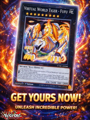 Yu-Gi-Oh Virtual World Tiger κάρτα 1η Έκδοση