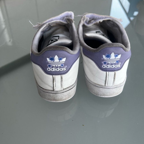 Adidas Superstar 35 used leather white sneakers