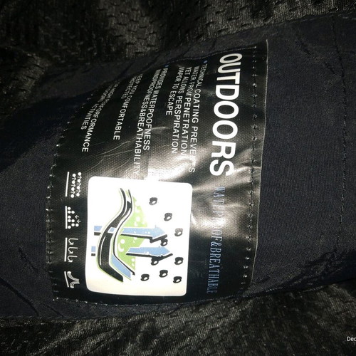 Outdoors men's windbreaker jacket like new, black, size M