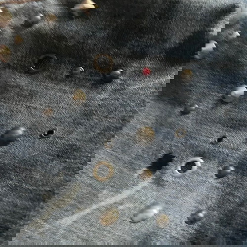 Sugar Care дънкова бермуди размер s-m, ръчно изработени японски с органичен памук