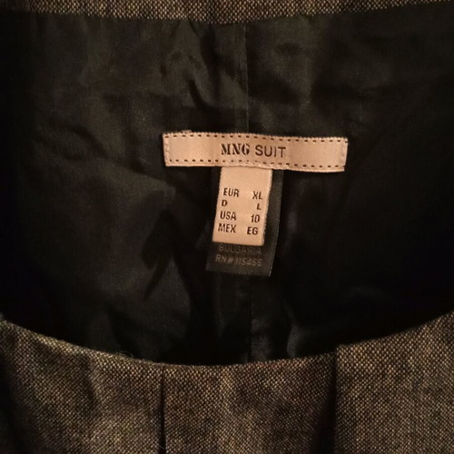 MNG Suit office dress XL new, black and grey