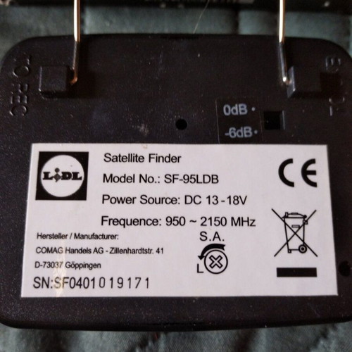 Satellite Finder SF-95 LDB LED Silver Crest used