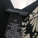 Jonathan Martin midi dress black and white size L like new