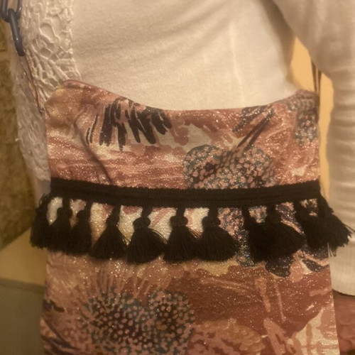 Handmade crossbody bag with plastic chain new