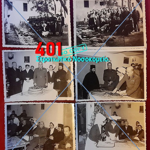 401 Military Hospital set of 6 vintage photos 1956-1957