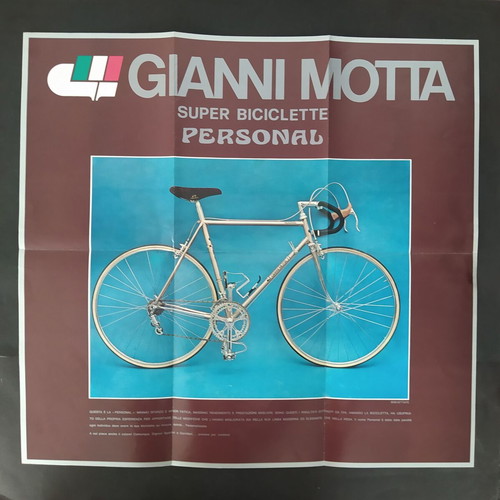 Gianni Motta Bicycle Brochure used, 1970s poster