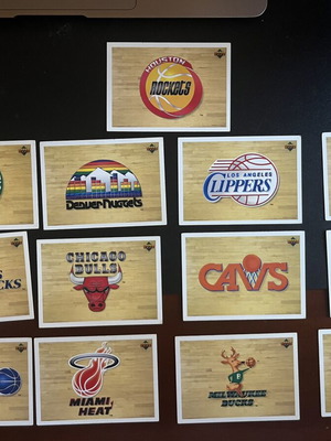 Upper Deck Premier NBA Euro Edition 1991-1992 Team Logo Cards like new