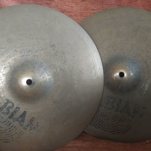 Sabian AAX Studio 14" hihat cymbals used with bonus B8 14"